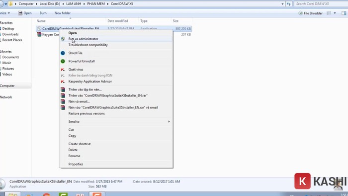 Run as administrator