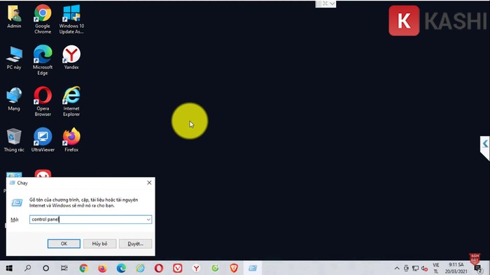 Kiểm tra cài đặt trong Control Panel
