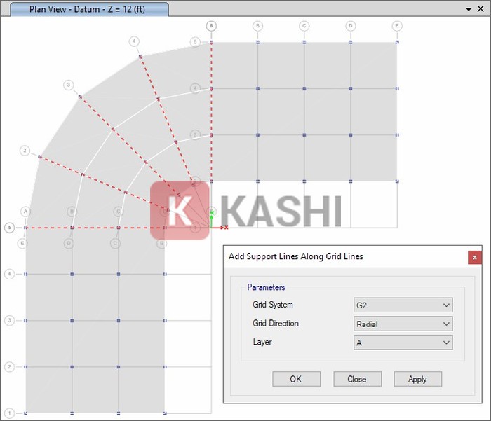 Mô hình kết cấu trong ETABS 2020