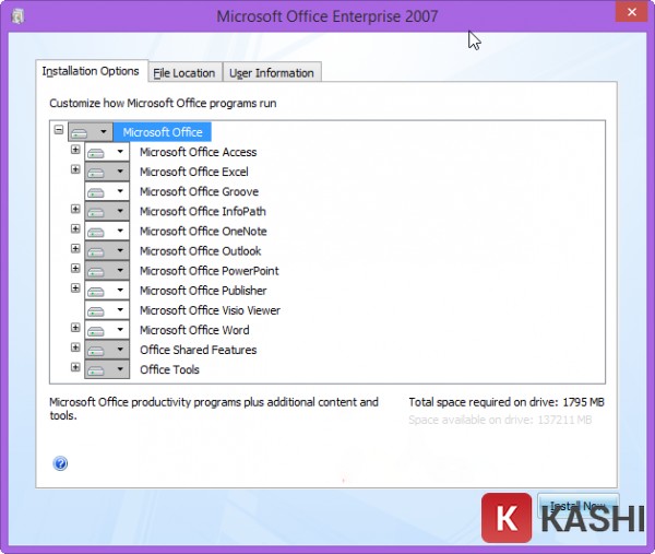 Bắt đầu cài đặt
