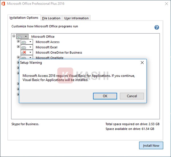 Chọn ứng dụng và cài đặt