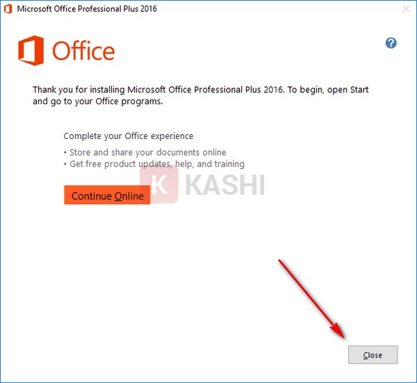 Hoàn tất cài đặt