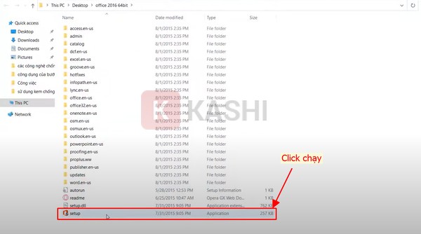 Chạy file "Setup.exe"