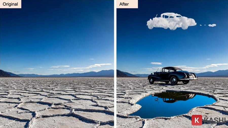 Minh hoạ về tính năng Generative Fill