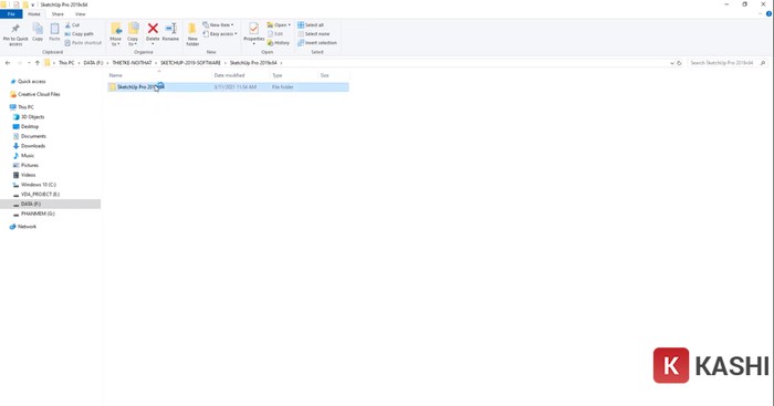 Chọn "SketchUp Pro 2019x64"