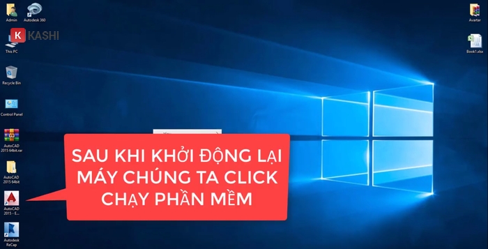 Khởi động AutoCAD 2015