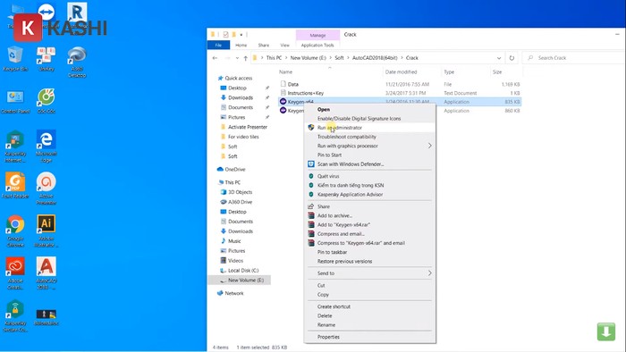 Chạy file "Keygen.y64"