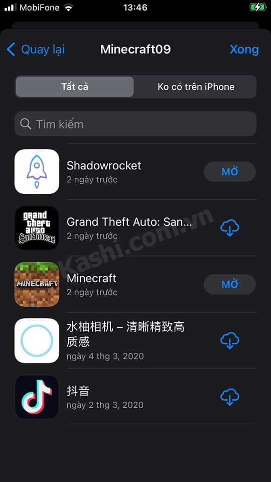 Chia sẻ ID Shadow Rocket miễn phí