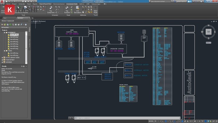 Giao diện AutoCAD 2018