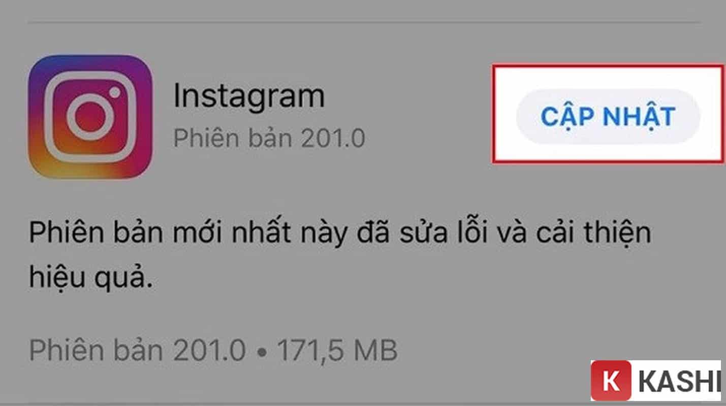 Cập nhật Instagram