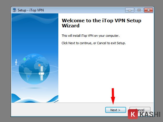 Cài đặt iTop VPN bước 1
