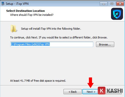Cài đặt iTop VPN bước 3