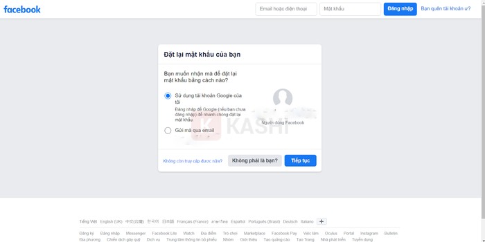 Khôi Phục Mật Khẩu Facebook Bằng Hình Ảnh: Hướng Dẫn Chi Tiết 2025 Chọn "Không còn truy cập được nữa"