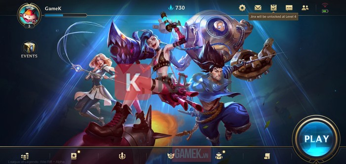 Giao diện game Liên Minh Tốc Chiến