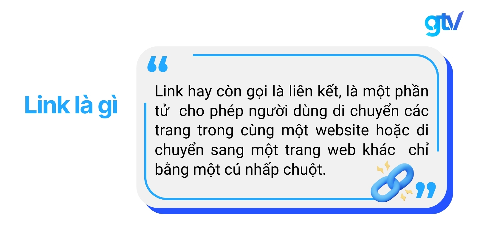 alt text: Minh họa về liên kết (link) trên website