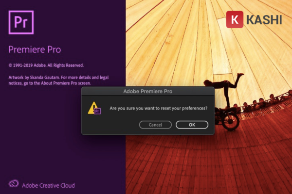 Đặt lại tùy chọn Adobe Premiere