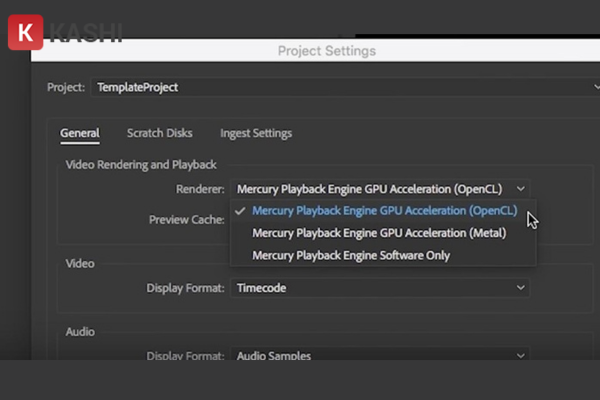Tắt GPU Acceleration trong Adobe Premiere