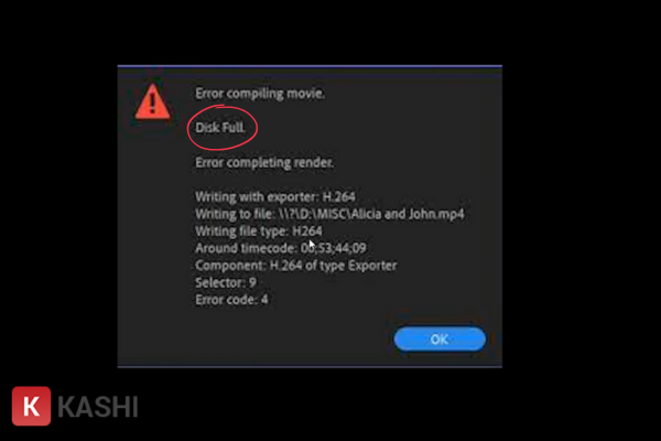 Lỗi Disk Full