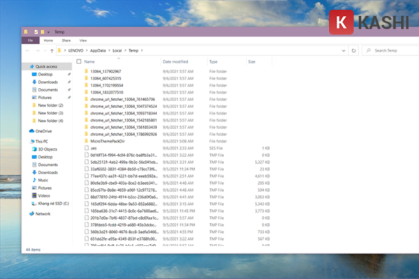 Xóa file tạm trong thư mục Temp