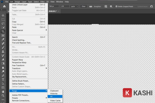 Xóa bộ nhớ Cache trong Photoshop