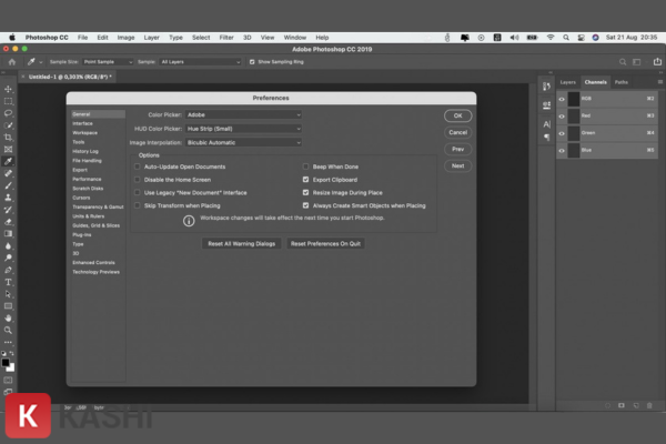 Thiết lập Scratch Disk trong Photoshop