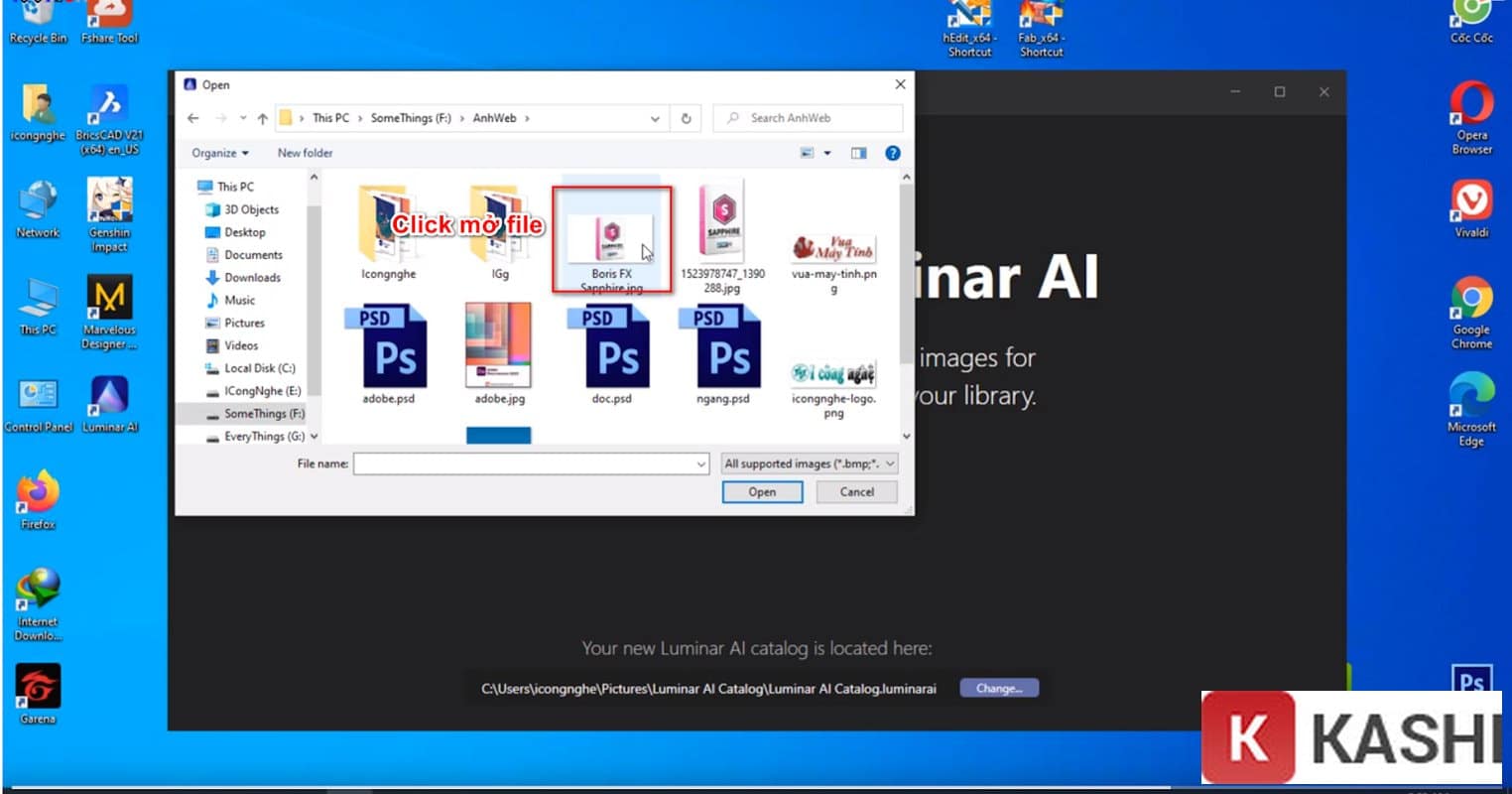 Chọn ảnh chỉnh sửa