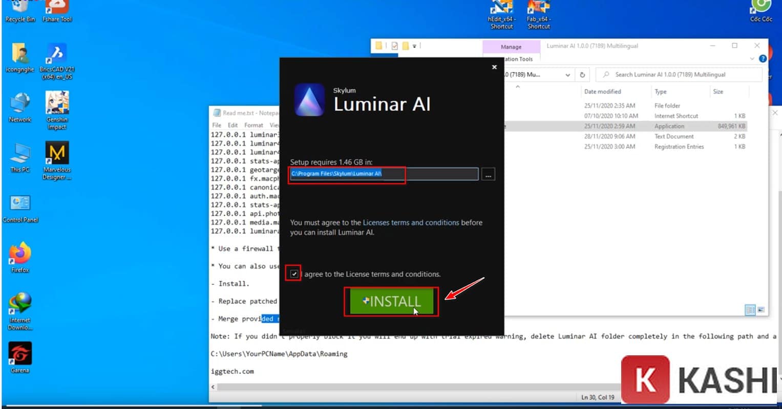 Cài đặt Luminar AI