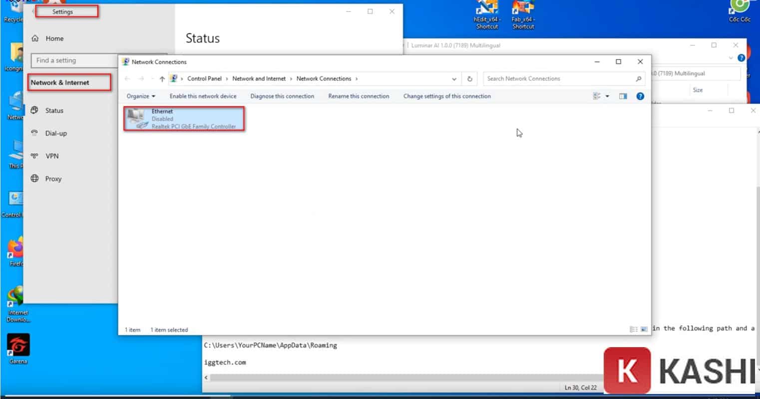 Ngắt kết nối Internet