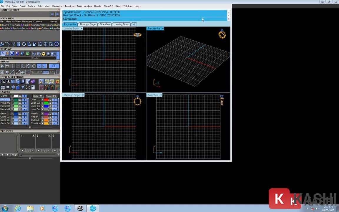 Giao diện Matrix 8 sau khi kích hoạt