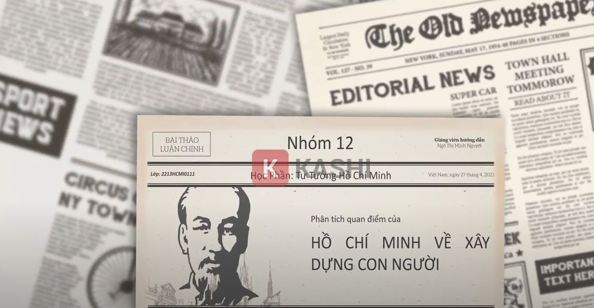 Slide bìa tư tưởng Hồ Chí Minh