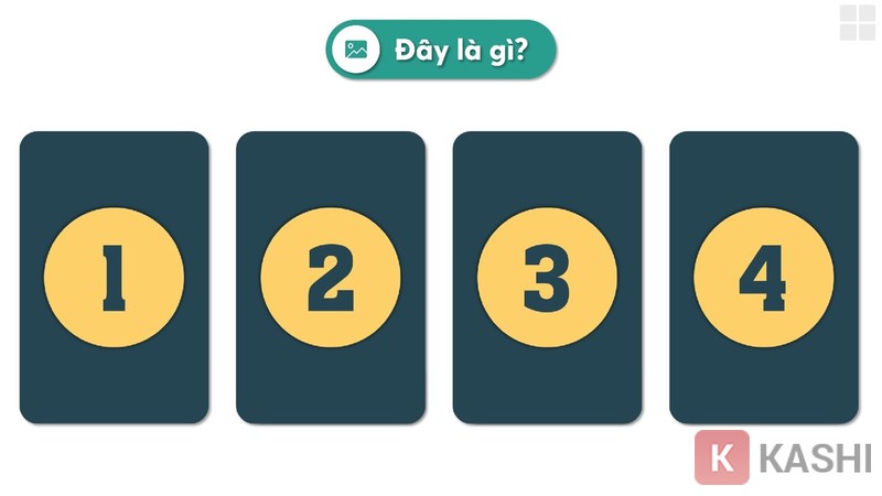 Các câu hỏi được đánh số để giúp học sinh dễ dàng lựa chọn