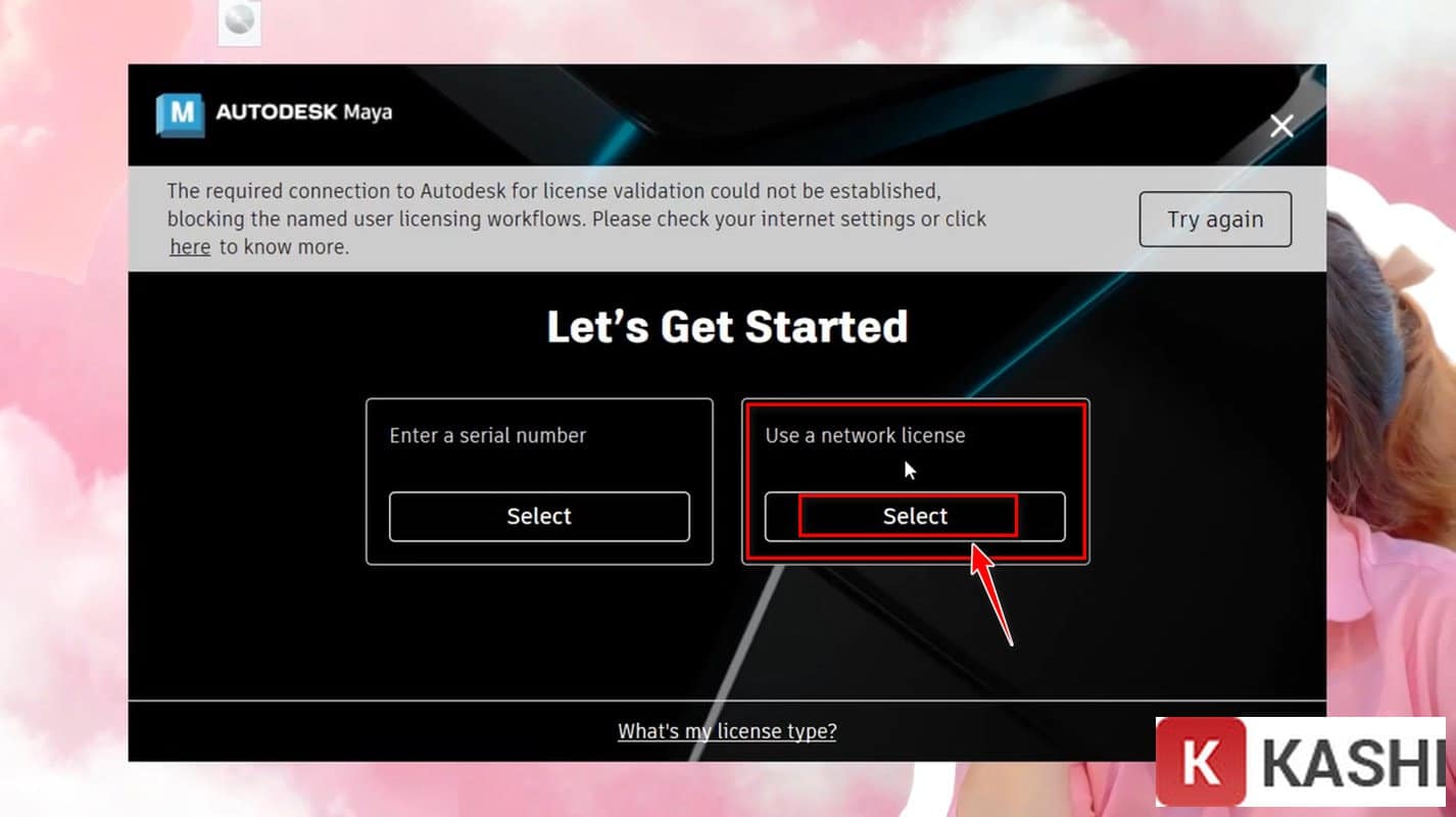 Chọn Network License