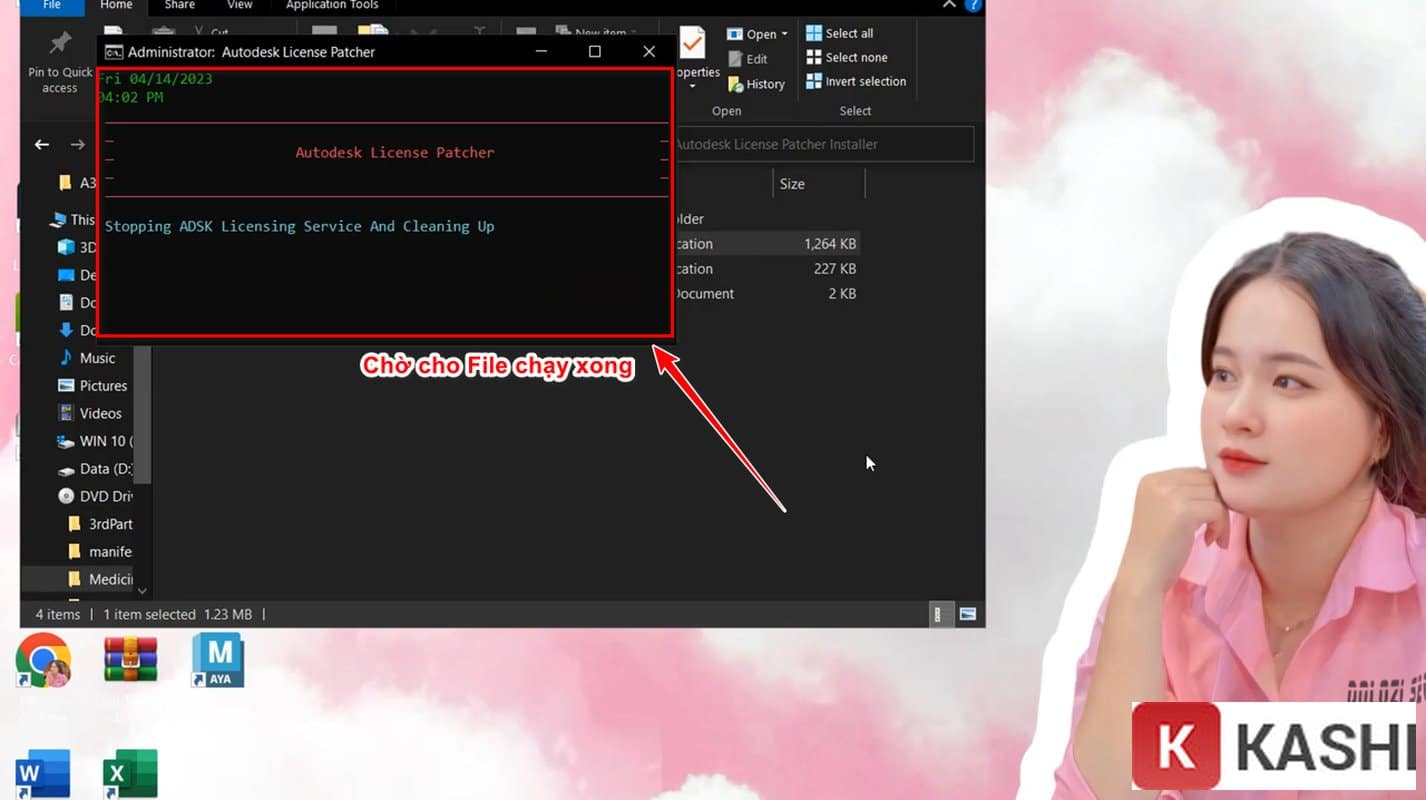 Chờ Patcher chạy xong