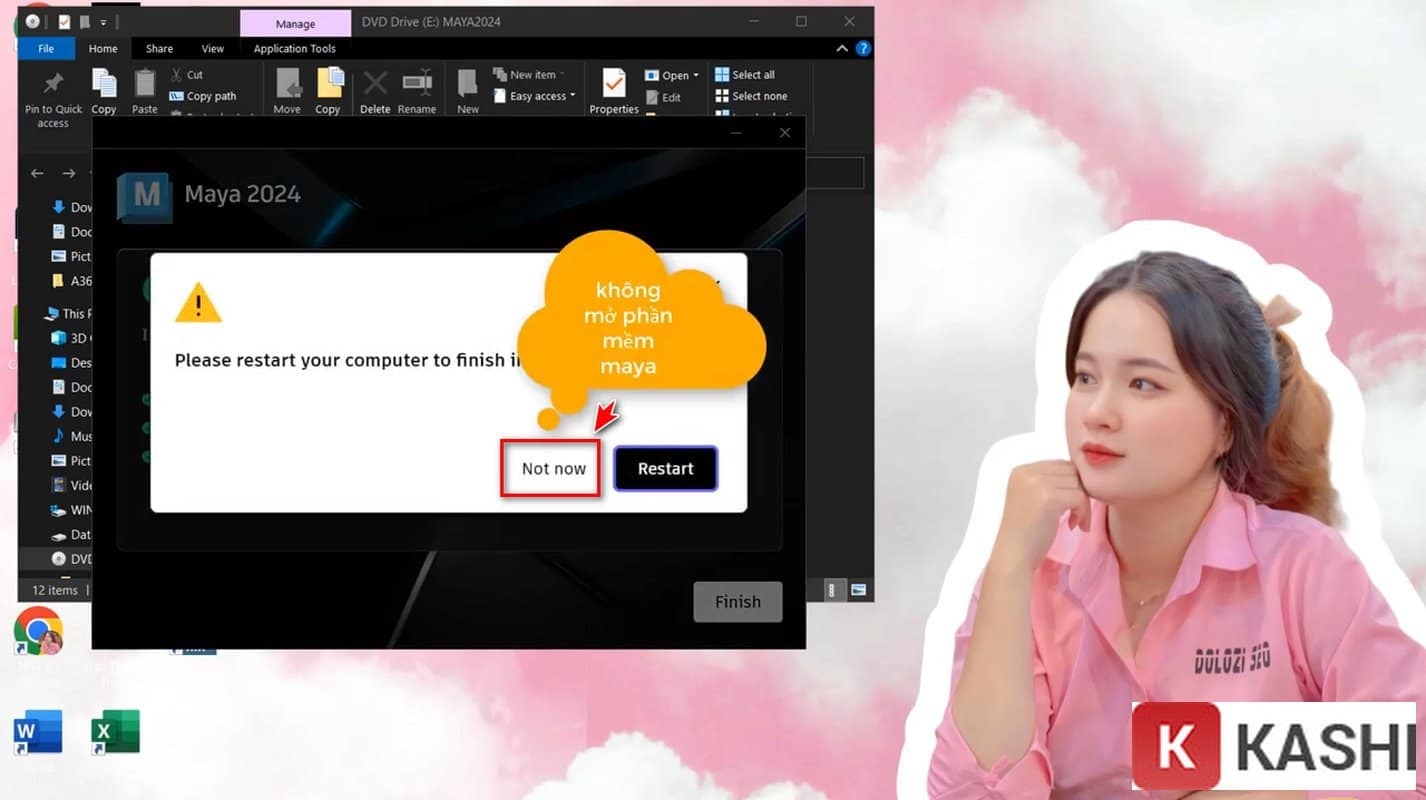 Không mở Maya