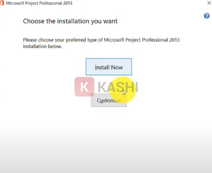 Nhấn chọn "Customize".