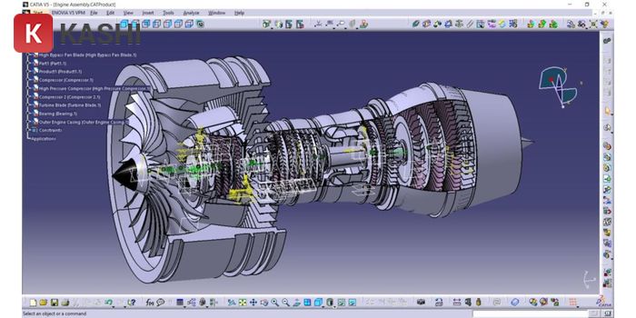 CATIA hoàn thiện thiết kế