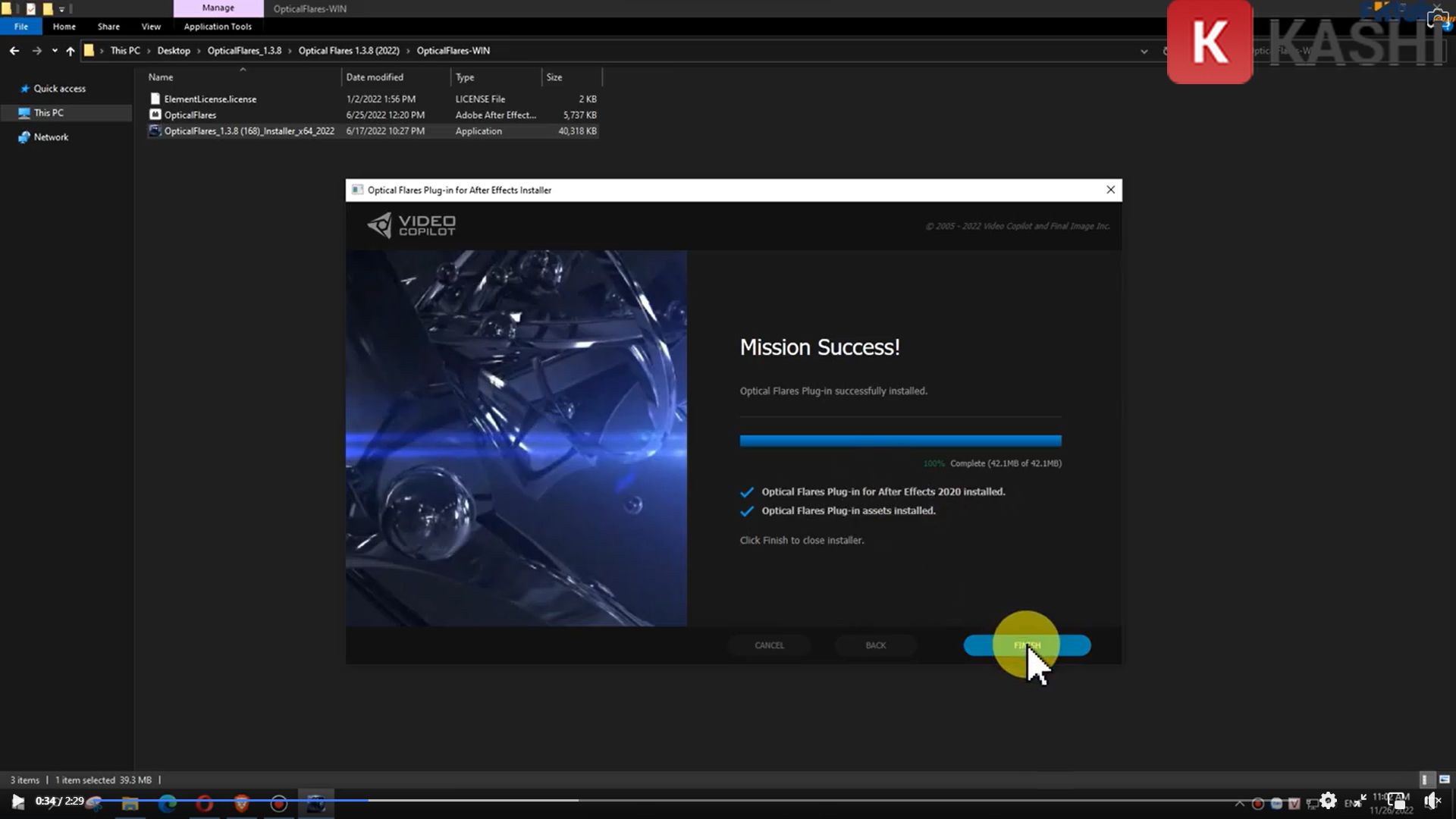 Hoàn tất cài đặt