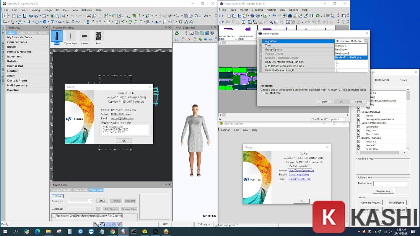 Các tính năng của Optitex 17