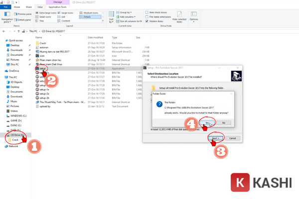 Cài đặt PES 2017