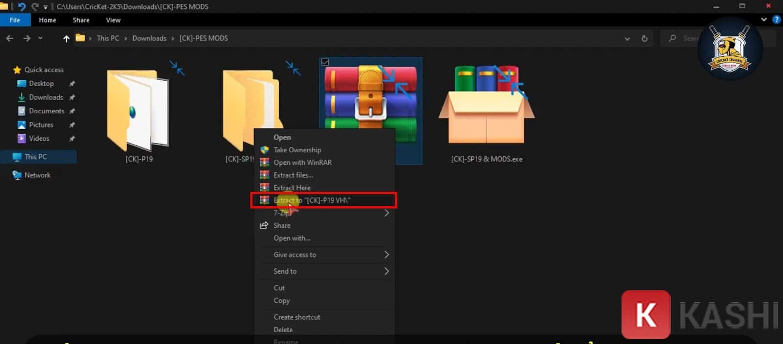 Giải nén file game