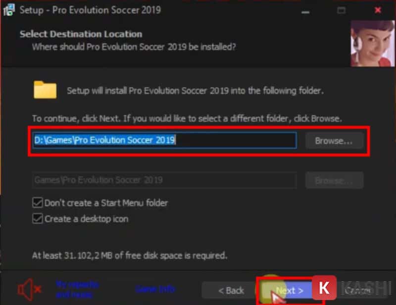 Chọn đường dẫn cài đặt