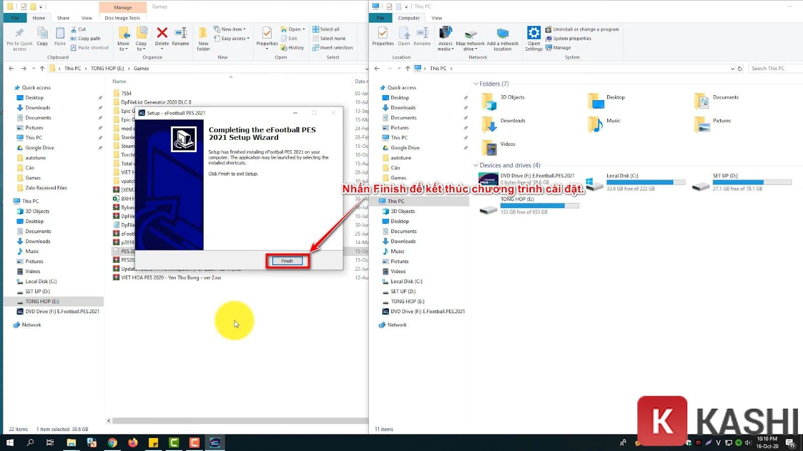 Hoàn tất cài đặt