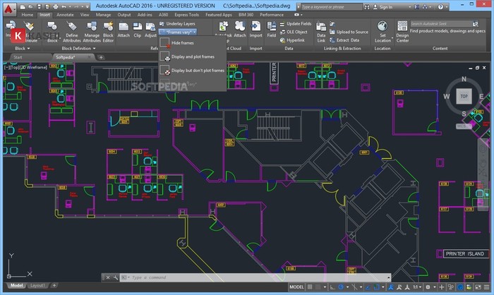 Giao diện Phần mềm Autodesk AutoCAD 2016