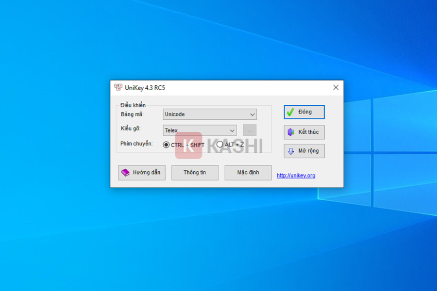 Giao diện Unikey