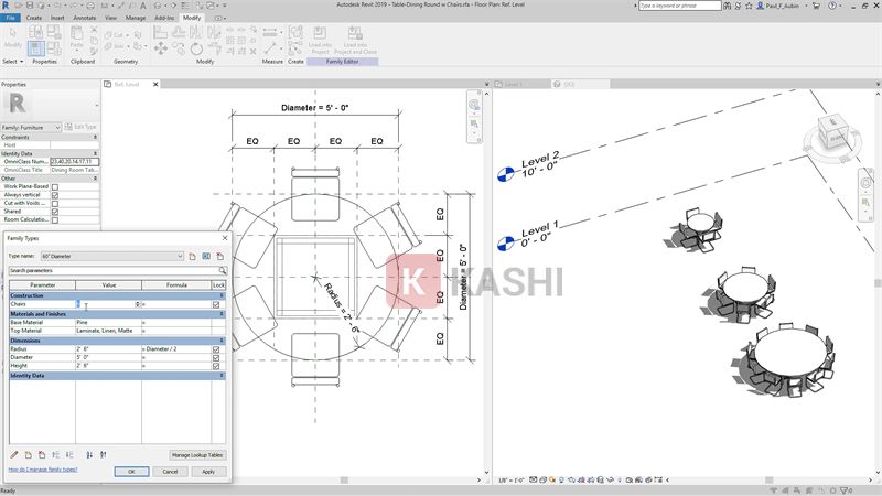 Hình ảnh 3D trong Revit
