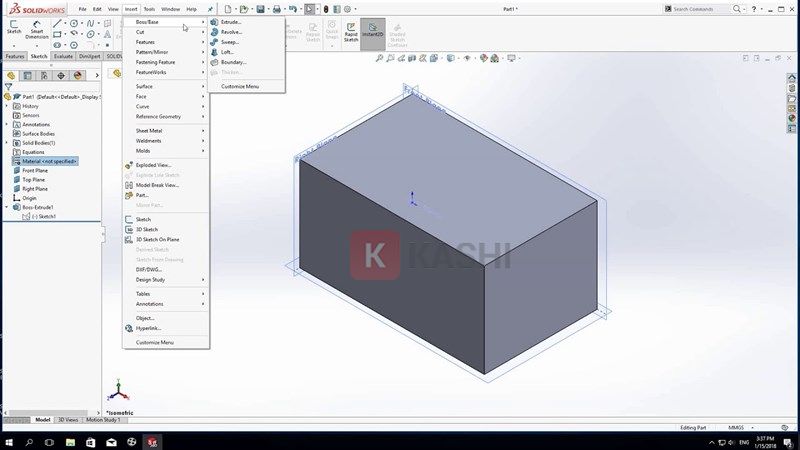 Thiết kế 3D trong SolidWorks