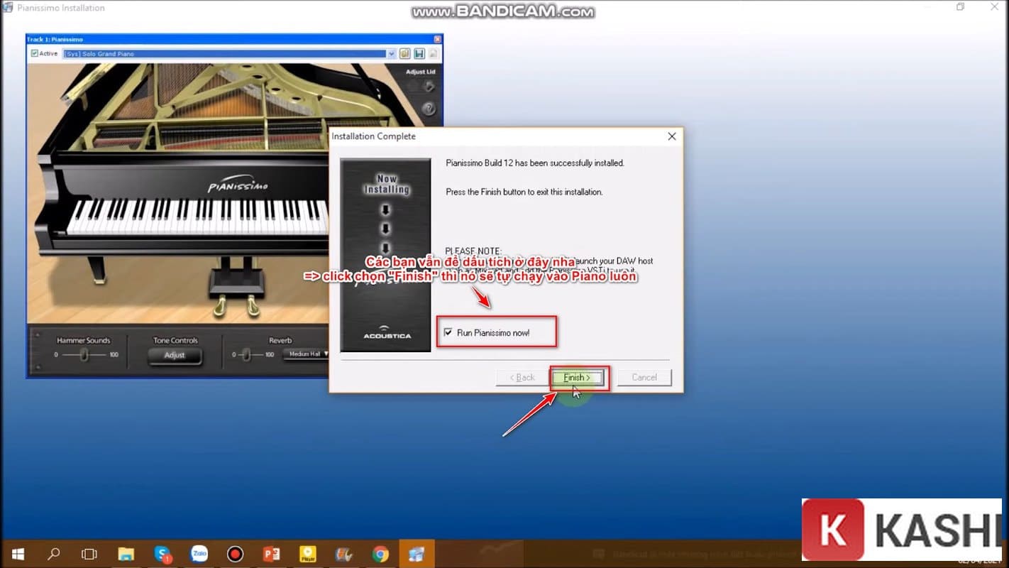 Hoàn tất cài đặt