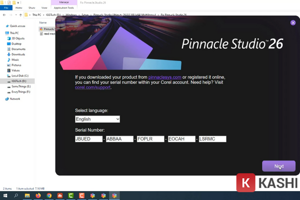 Nhập Serial Number