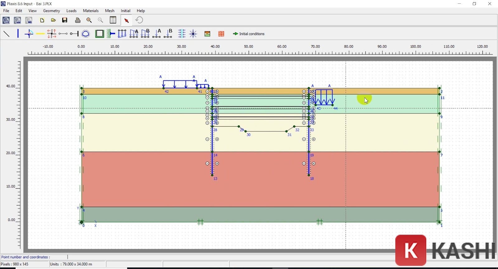 Giao diện Plaxis 8.6