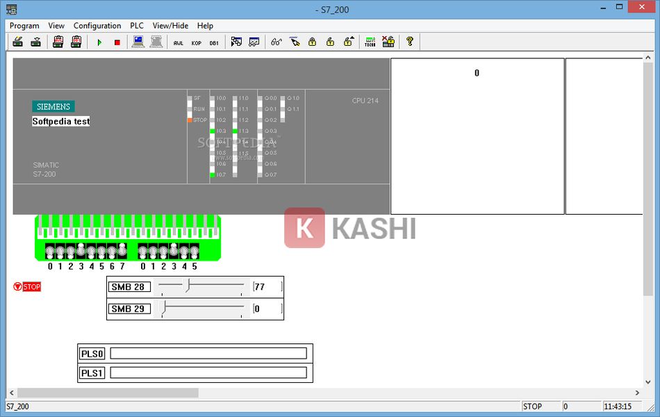 Giao diện phần mềm PLC Siemens S7-200